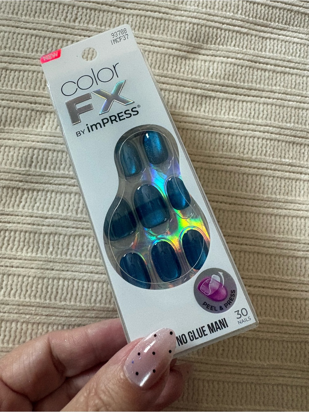 imPRESS Color FX Shimmering Teal Press-On Nails